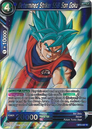 Determined Striker SSB Son Goku BT2-037R